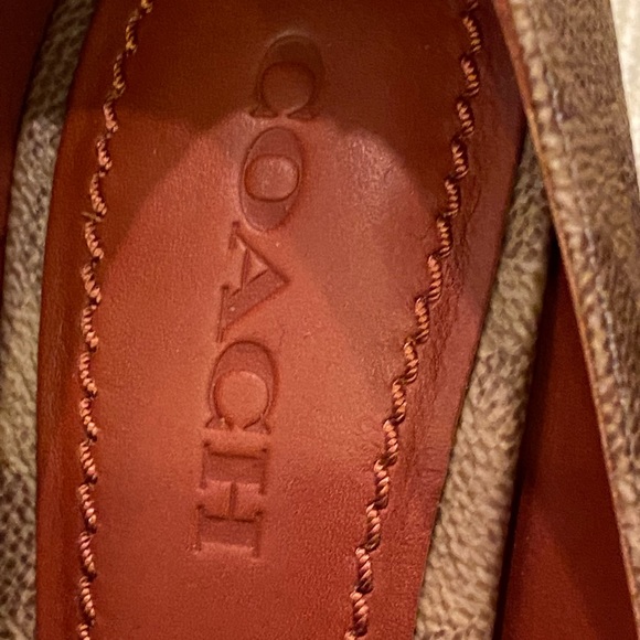 Coach Womens Jade Loafer w Block Heal / Mixed Media / Tan Natural Black / 7 /NWB - Picture 4 of 16